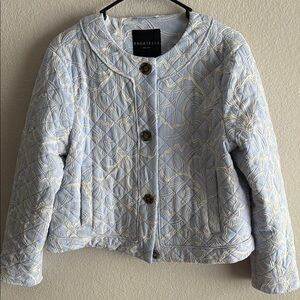 Bagatelle Light Blue Quilted Jacket